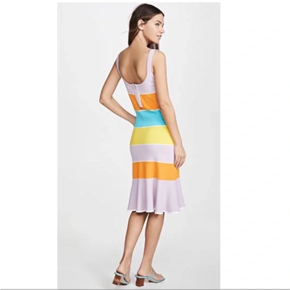 Tanya Taylor Noreen Knit Striped Dress Size Medium - Picture 2 of 16